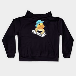 Yee Haw! A Beardie Cowboy Kids Hoodie